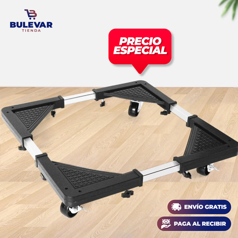 Base Ajustable con Ruedas para Lavadora y Nevera✨✔