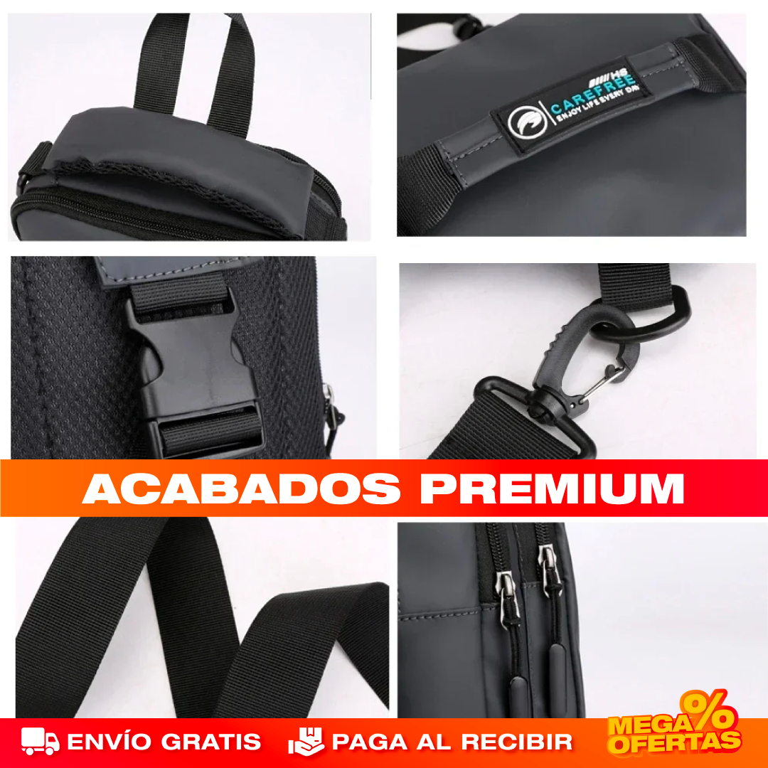 Bolso Cruzado con Puerto USB – Carga tu Celular y Anda Seguro en la Calle✔